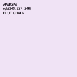 #F0E3F6 - Blue Chalk Color Image